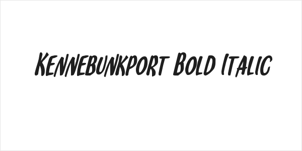 Kennebunkport Bold Italic Logo