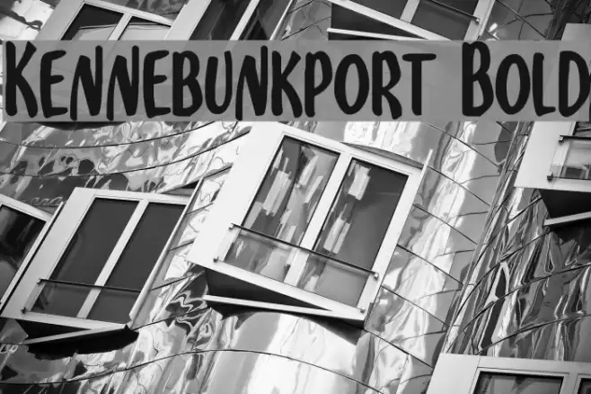 Kennebunkport Bold Fonte examples