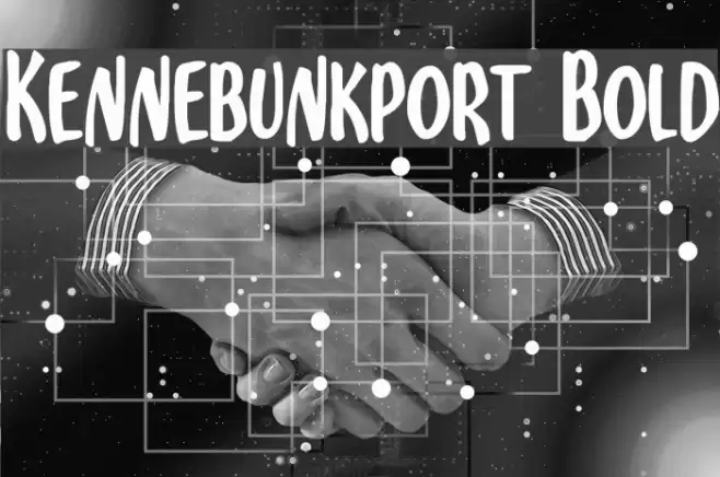 Kennebunkport Bold Fonte examples