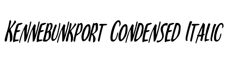 Kennebunkport Condensed Italic  नि: शुल्क फ़ॉन्ट्स डाउनलोड