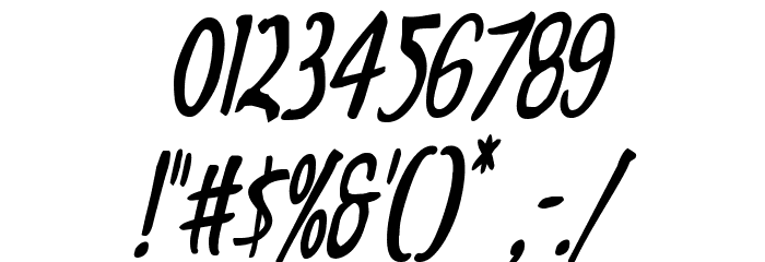 Kennebunkport Condensed Italic Font OTHER CHARS