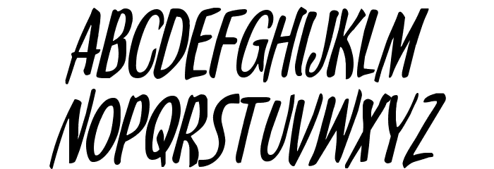 Kennebunkport Condensed Italic Font LOWERCASE