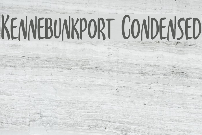 Kennebunkport Condensed Font examples