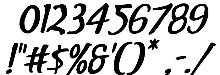 Kennebunkport Expanded Italic Font OTHER CHARS