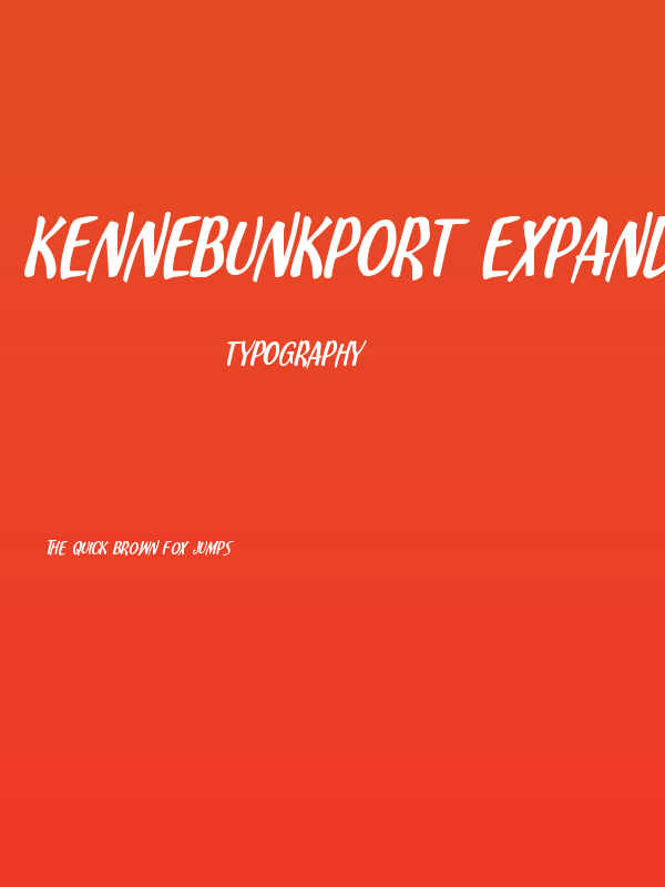 Kennebunkport Expanded Italic Poster