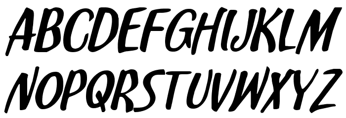 Kennebunkport Expanded Italic Font LOWERCASE