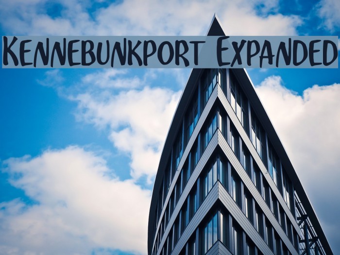 Kennebunkport Expanded Font examples