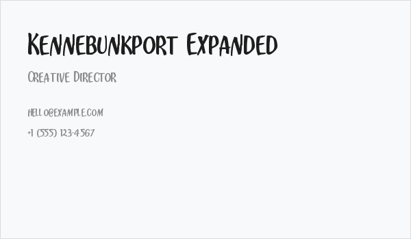 Kennebunkport Expanded Business Card