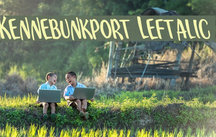 Kennebunkport Leftalic Font examples