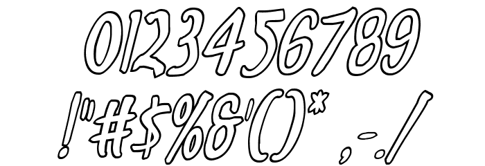 Kennebunkport Outline Italic Font OTHER CHARS