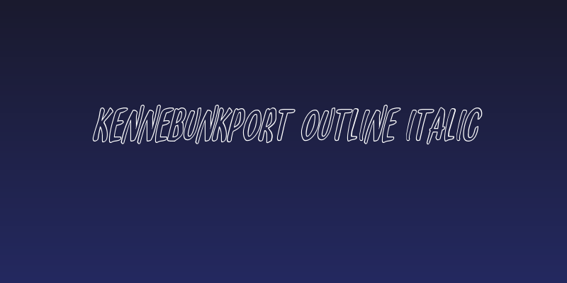 Kennebunkport Outline Italic Social Header