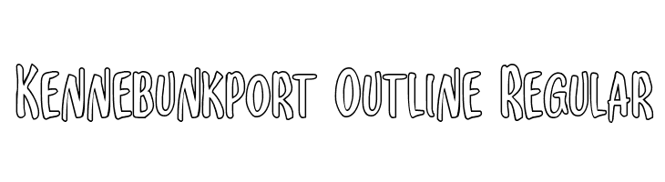Kennebunkport Outline Regular  Descarca Fonturi Gratis