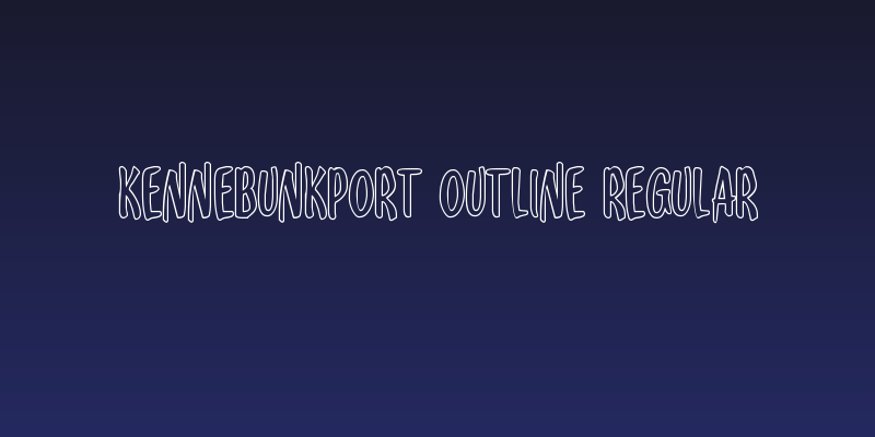 Kennebunkport Outline Regular Social Header