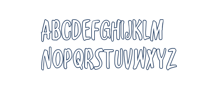 Kennebunkport Outline Regular Lowercase