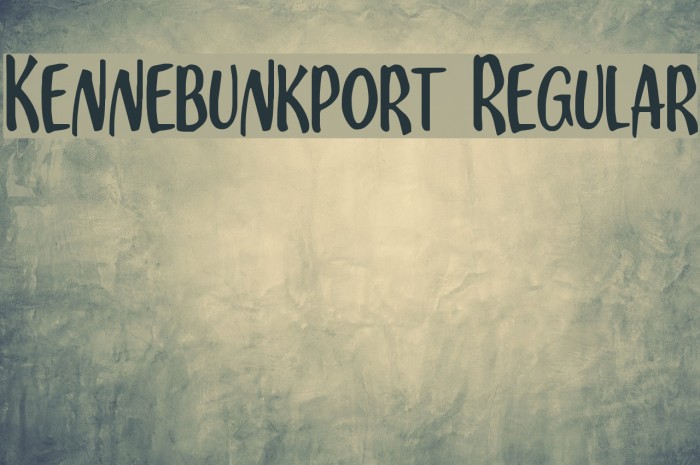 Kennebunkport Regular Font examples