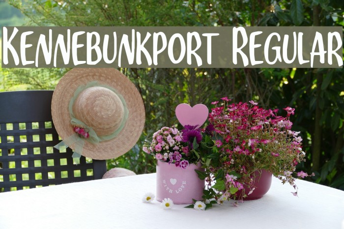 Kennebunkport Regular Font examples