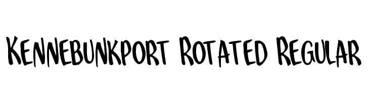 Kennebunkport Rotated Regular Font