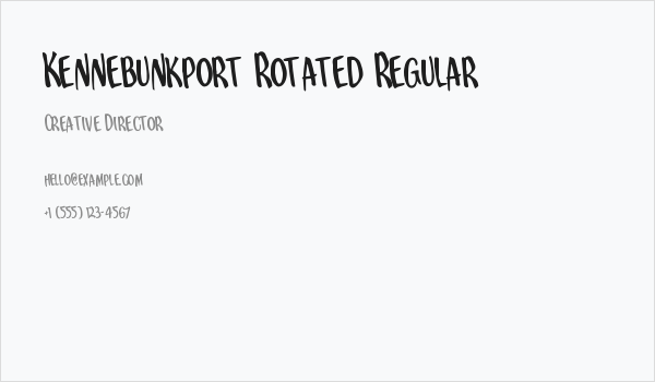 Kennebunkport Rotated Regular Business Card
