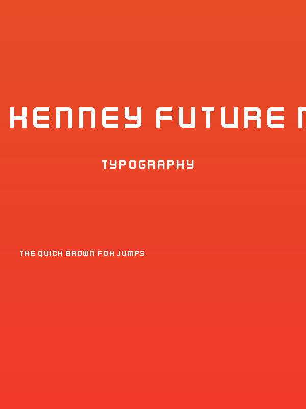 Kenney Future Narrow Regular Poster