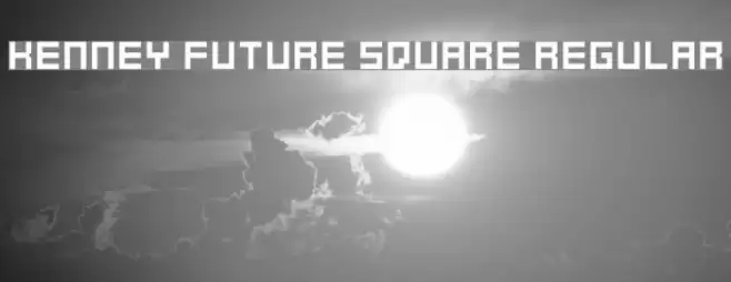 Kenney Future Square Regular Font examples