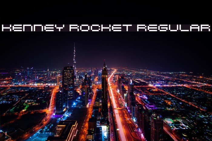 Kenney Rocket Regular لخطوط تنزيل examples