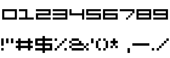 Kenney Rocket Square Regular Font OTHER CHARS