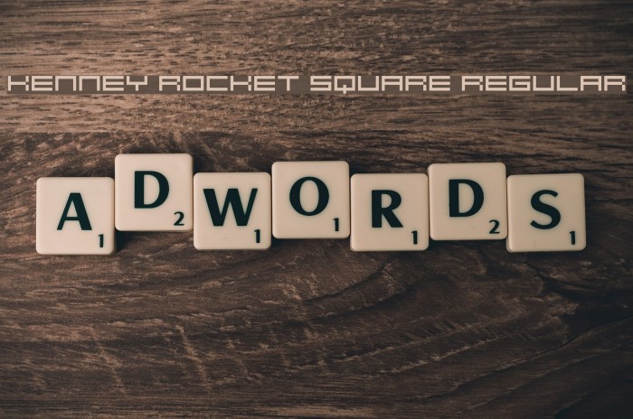 Kenney Rocket Square Regular Font examples