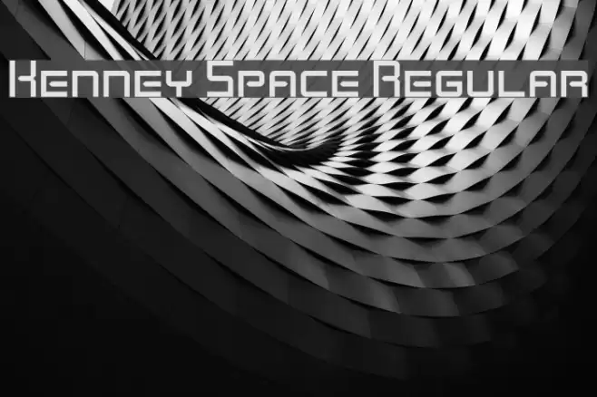 Kenney Space Regular Font examples