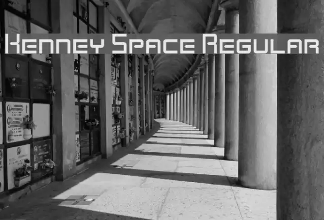 Kenney Space Regular Font examples