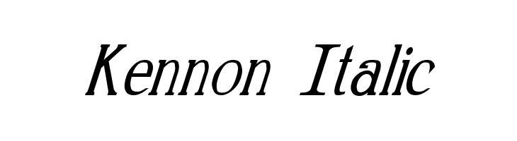 Kennon Italic Fonte