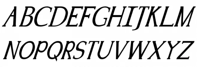 Kennon Italic フォント 大文字