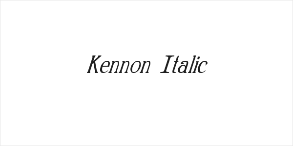 Kennon Italic Logo