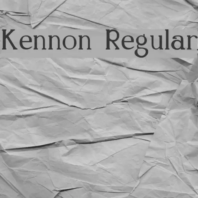 Kennon Regular Font examples