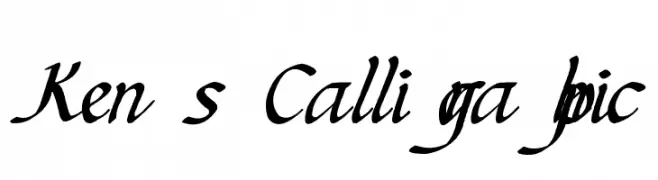 Ken's Calligraphic  フリーフォントのダウンロード
