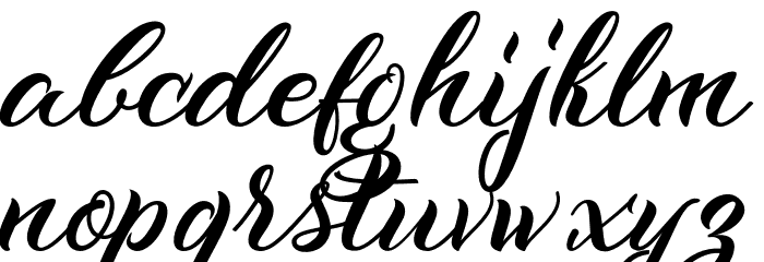 Kenshington Font LOWERCASE