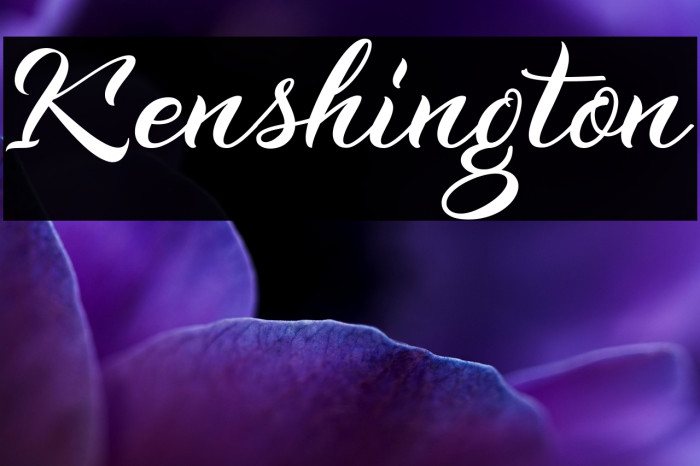 Kenshington Example 1