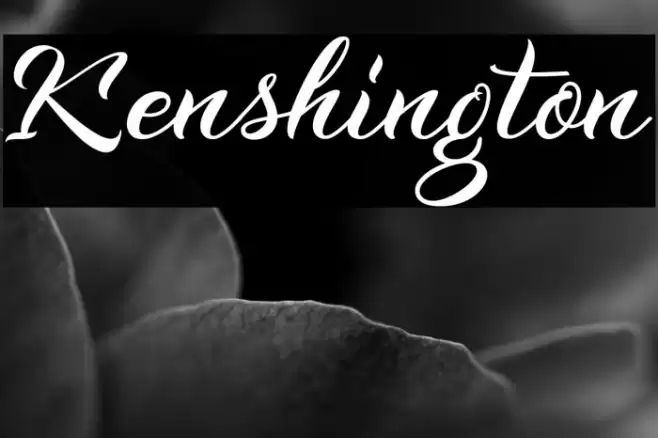 Kenshington Font examples