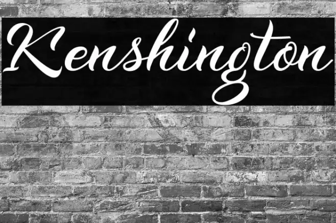 Kenshington Font examples