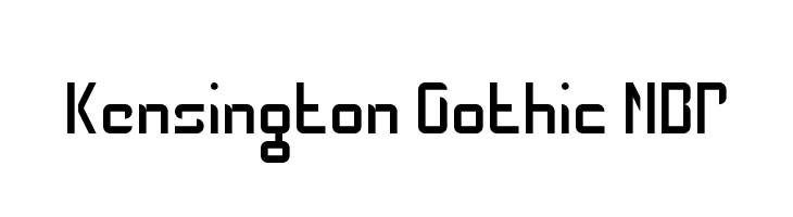 Kensington Gothic NBP  font caratteri gratis