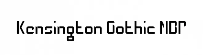 Kensington Gothic NBP  Fuentes Gratis Descargar