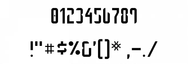 Kensington Gothic NBP Font OTHER CHARS