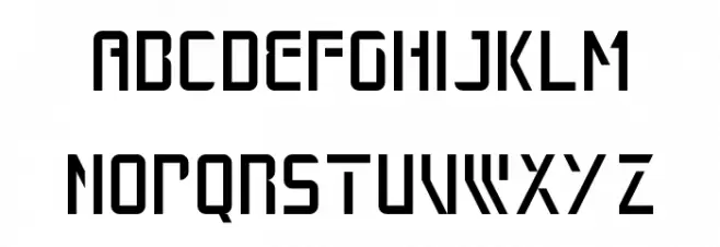 Kensington Gothic NBP Schriftart Groß