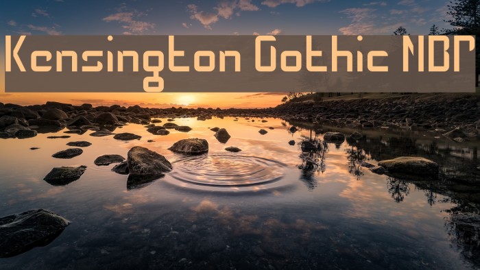 Kensington Gothic NBP Font examples