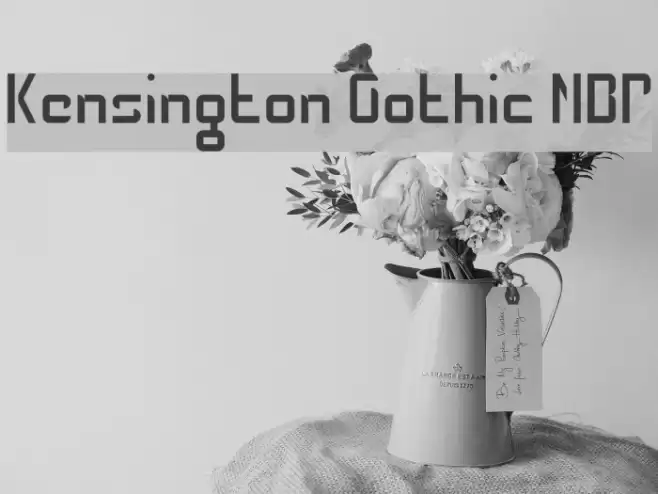 Kensington Gothic NBP Font examples