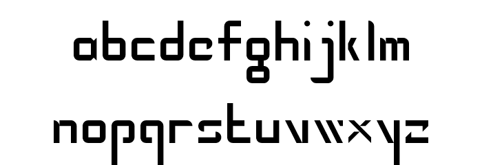 Kensington Gothic NBP Font LOWERCASE