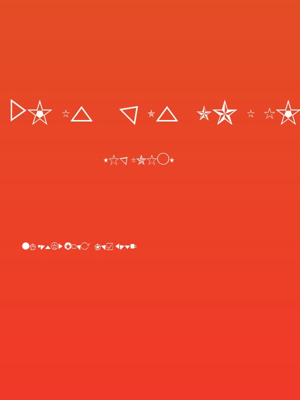 KensingtonDingbats Regular Poster