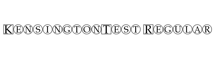 KensingtonTest Regular Fonte