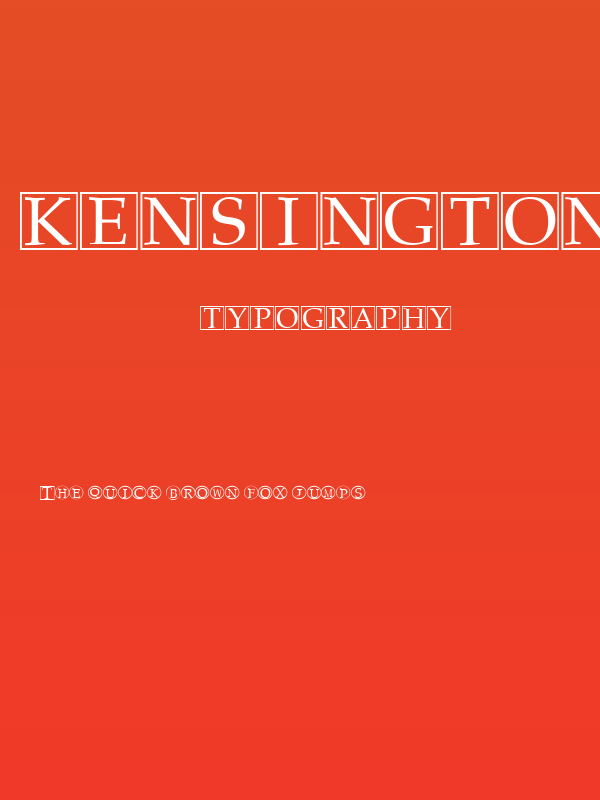 KensingtonTest Regular Poster