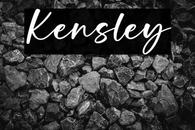 Kensley Caratteri examples