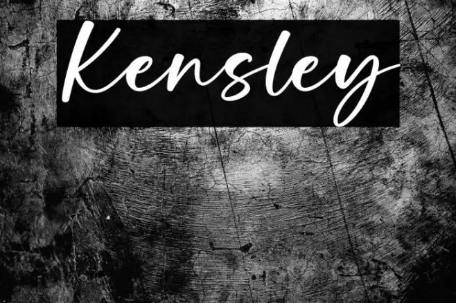 Kensley Caratteri examples